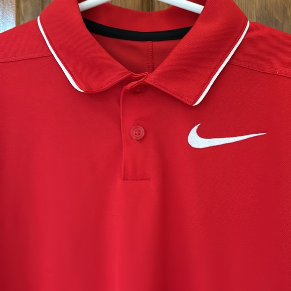 Nike Youth Red Golf Polo - Size YM - Picture 2 of 6